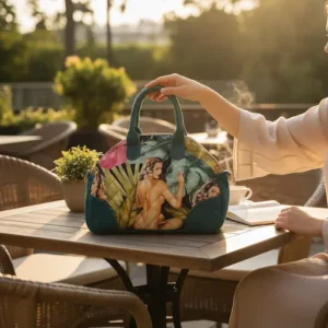 sac à main pin-up dans décor