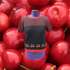 Pull manches courtes avec cerises