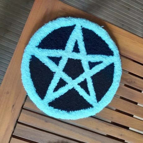 set apéro pentagramme tapis central