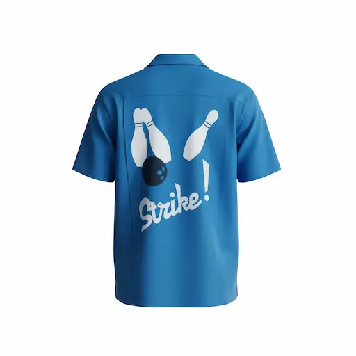 chemise bowling strike dos