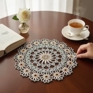 Napperon à fleurs décor