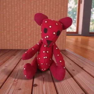 Ourson rouge décor