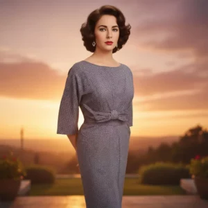 Robe violette décor