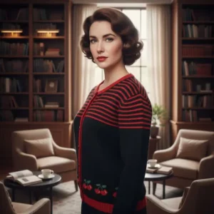 cardigan cerises décor