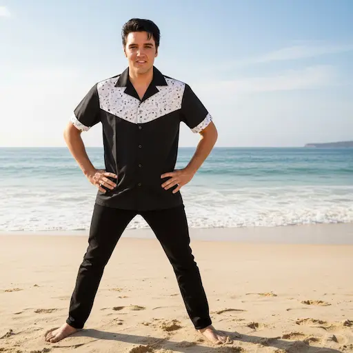 chemise noire avec notes de musique décor