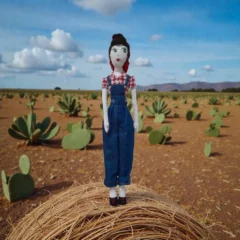 poupée Jeanie décor désert