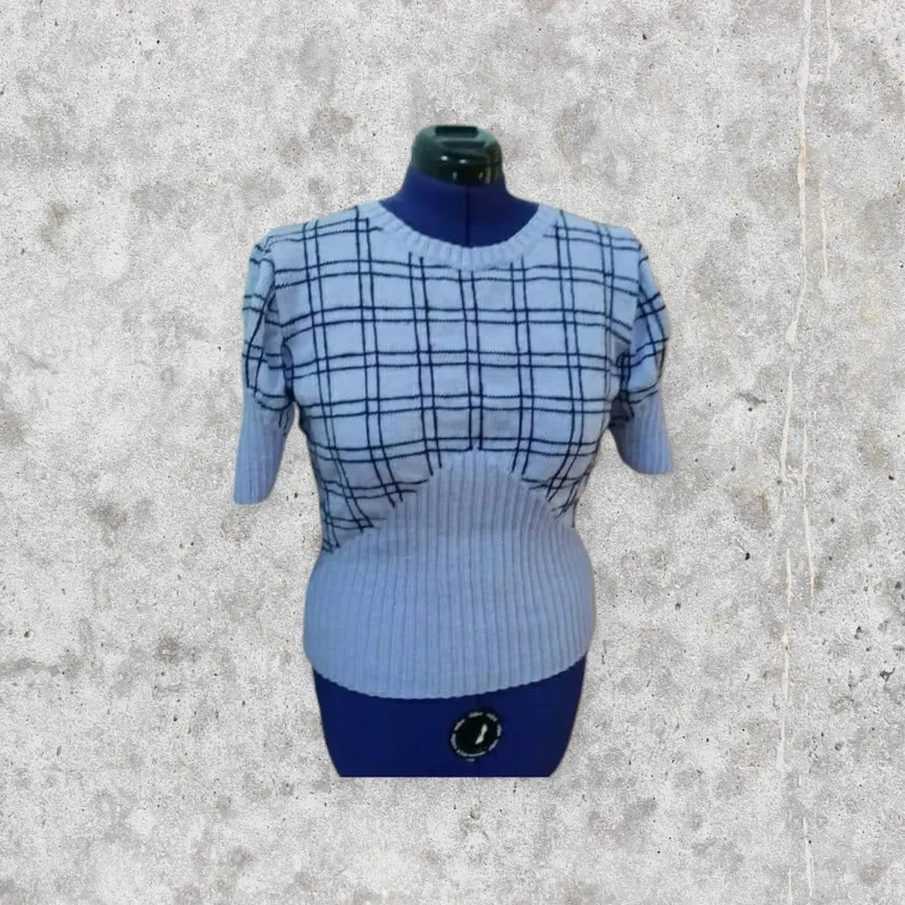 pull à manches courtes lilas