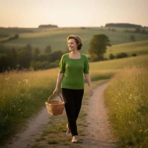 pull à manches courtes vert ajouré décor