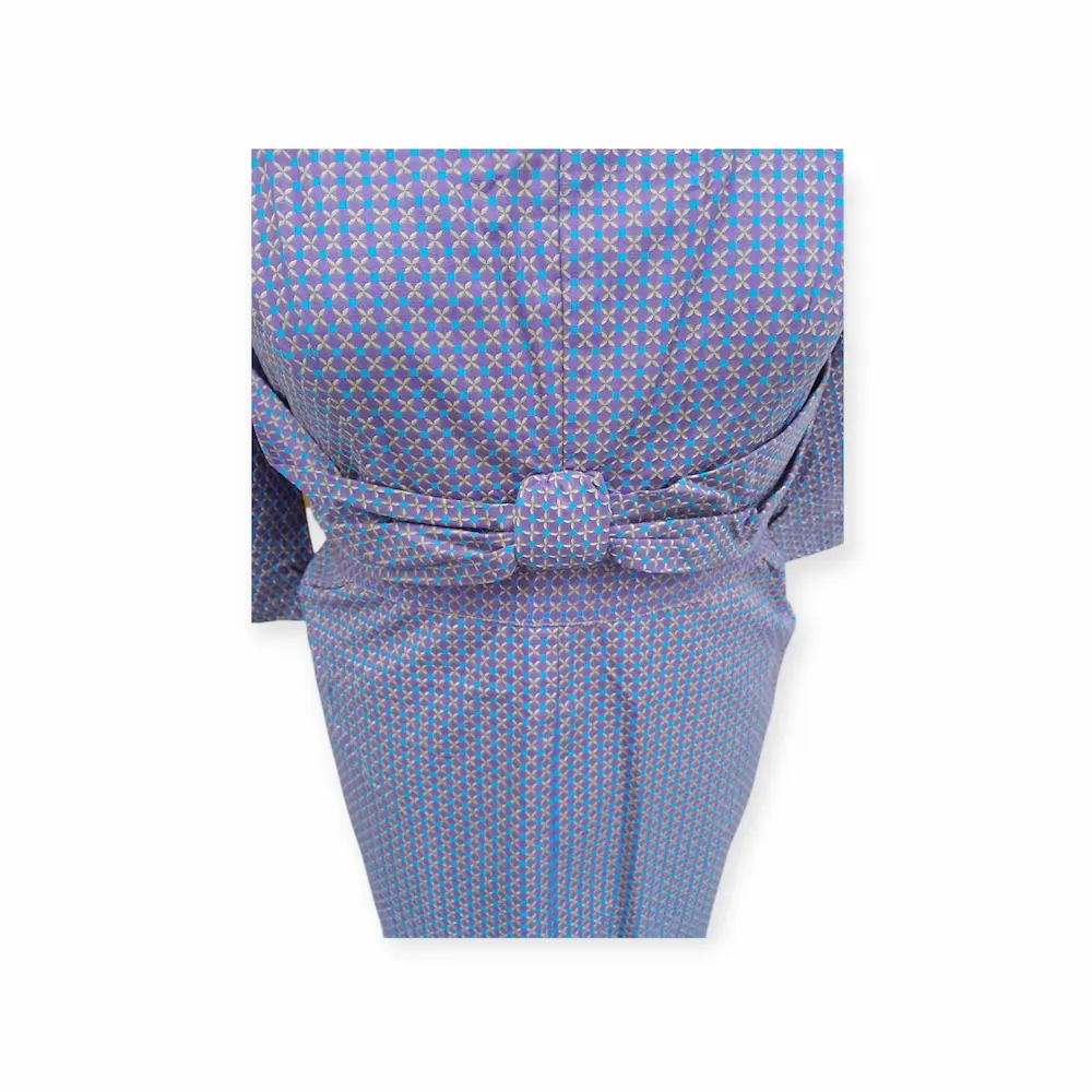 robe violette détail devant