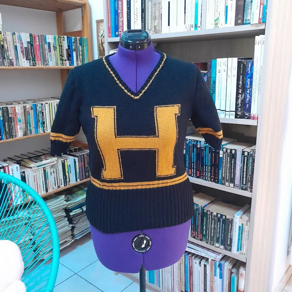 Pull à manches courtes Harvard face