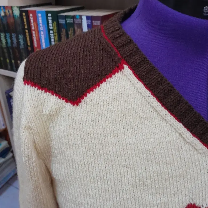 Pull à manches longues rodéo épaule