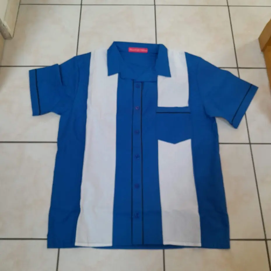 chemise bowling navy strike face