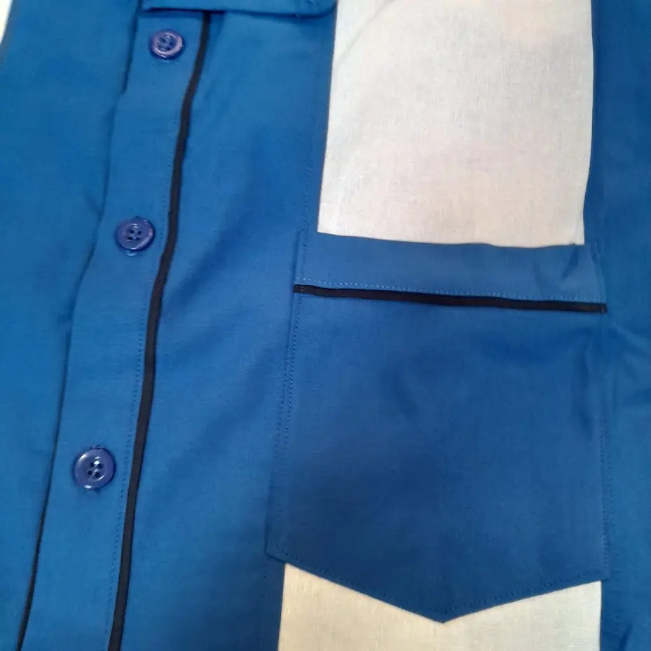 chemise bowling strike navy détail